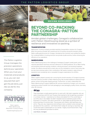 Preview of Beyond Co-Packing: The Conagra-Patton partnership